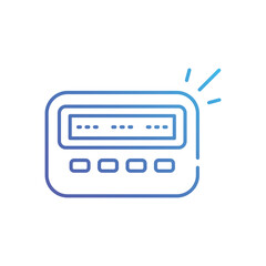 Fashioned Paging vector icon