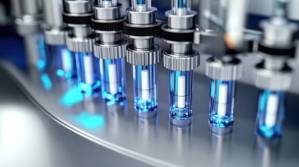 Advanced Pharmaceutical Optical Ampoule and Vial Inspection Machine for Quality Control. Pharmaceutical industry, medical devices, automated production, sterility testing, packaging testing,safety