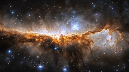 Galaxy with numerous stars