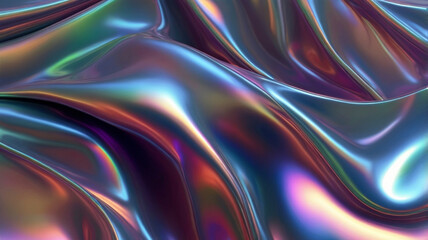 Fototapeta premium Abstract shiny iridescent textured background