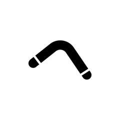 Boomerang icon Thin line flat illustration