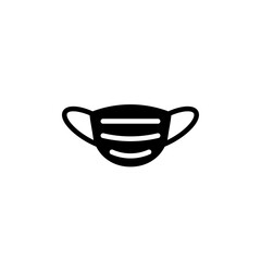 Face mask icon Thin line flat illustration