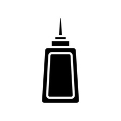 Glue bottle icon Thin line flat illustration