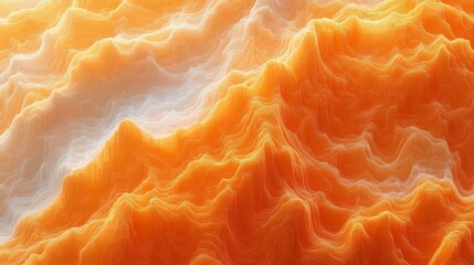 Abstract Orange Landscape