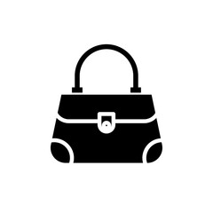 Handbag icon Thin line flat illustration