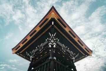 Close-up of Japanese ceiling design