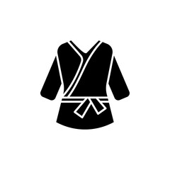 Kimono icon Thin line flat illustration