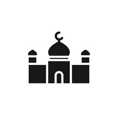 Mosque icon Thin line flat illustration