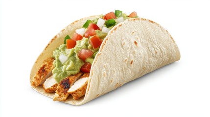 Fresh Taco with Guacamole and Fresh Toppings