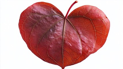 Heart-Shaped Autumn Leaf: A Vibrant Botanical Beauty
