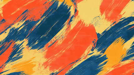 Obraz premium Abstract Brushstrokes Pattern, Vibrant Colors