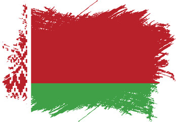 Vector illustration of grunge Belarus flag