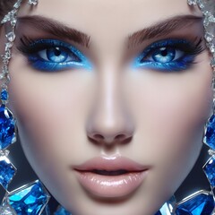 portrait of a woman with makeup