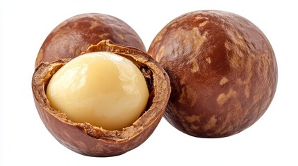 Macadamia Nut: A Close-up View of a Healthy Treat
