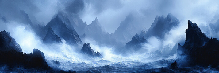 Fototapeta premium iceberg in the sea