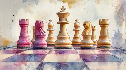 chess pieces on a chessboard