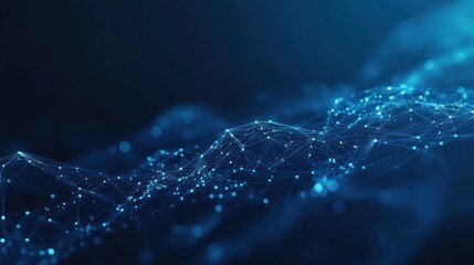 Abstract Network Connection: Digital Data Flow Visualization