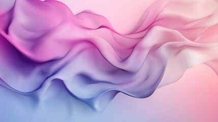 Obraz premium Abstract Flowing Fabric. Gradient Colors. Soft Pastel. Smooth Texture.