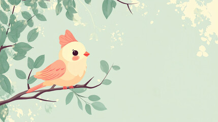Fototapeta premium cute nature beautiful fluffy bird background