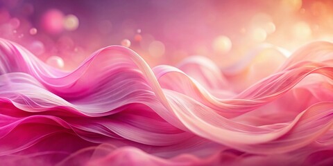 Abstract Pink Background with Soft Watercolor Curves, Ideal for Creative Projects, Digital Art, and Background Designs