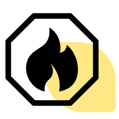 flammable hazard, fire warning, danger symbol, hazardous material, fire safety