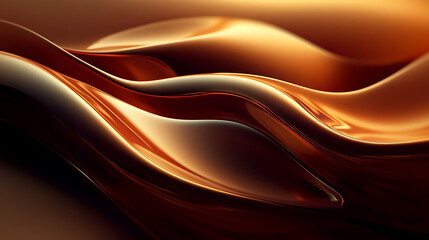 Fototapeta premium Abstract 3D wallpaper featuring chocolate and mint colors.