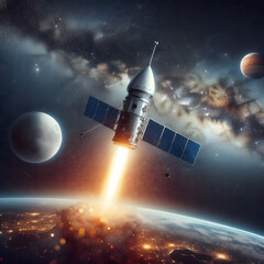 Obraz premium space shuttle launch