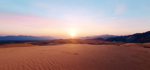 Naklejka premium sunset over the mountains