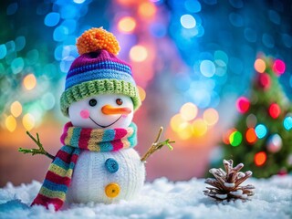 Adorable Snowman Decoration for Christmas Celebrations - Perfect for Holiday Crafting and Festive Decor Ideas