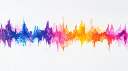 Vibrant Spectrum: An Abstract Wave of Color