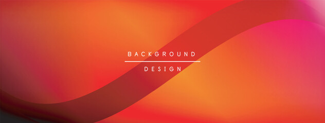 Bright rainbow style color gradient with curve round shape line background. Vector Illustration For Wallpaper, Banner, Illustration, landing page