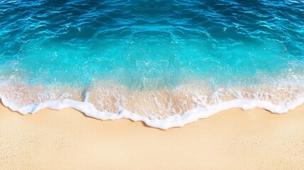 Serene Tropical Beach with Crystal Clear Turquoise Waters and Smooth Stones