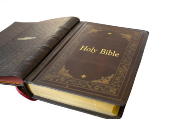 The Holy Bible is a collection of sacred texts, divided into the Old and New Testaments, guiding believers in faith, morality, and divine teachings in Christianity.