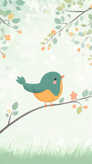 cute nature beautiful fluffy bird background