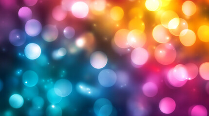 Fototapeta premium Colorful abstract lights create a vibrant atmosphere in a blurred background