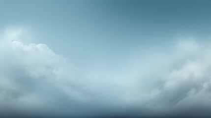 Obraz premium Tranquil Sky with Scattered Clouds, Soft Blue Gradient, Peaceful Weather Scene