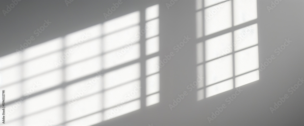 Poster geometric window shadow light pattern abstract modern interior minimalist design architectural light