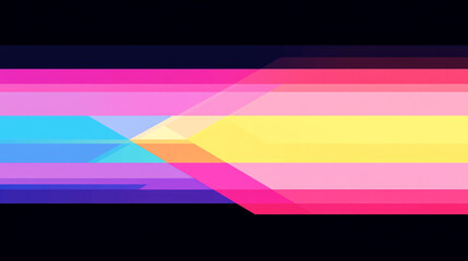 Fototapeta premium Vibrant abstract design with colorful gradient lines creating a striking visual effect