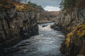 river in the mountains