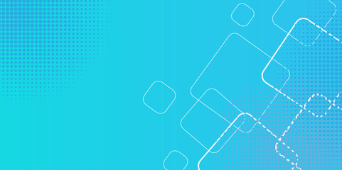 Minimal geometric background. Dynamic blue shapes composition with white lines. Blue gradient hexagon shape design. Futuristic technology concept. banners, covers, brochures and simple background. 