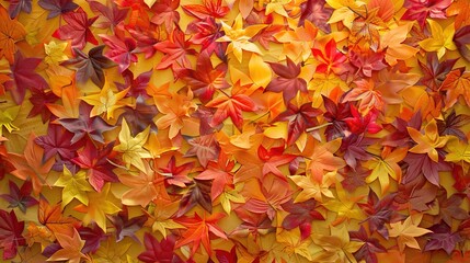 Autumn orange banner with blurred maple leaves, ideal for seasonal designs and fall projects.