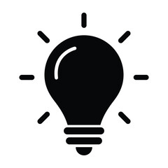 light bulb icon vector design template