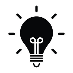 light bulb icon vector design template