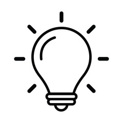 light bulb icon vector design template