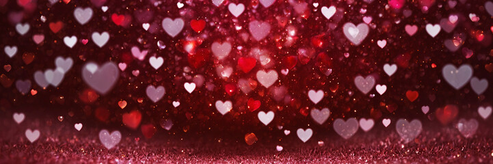 sparkling bokeh light and love