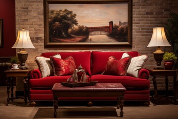 Sophisticated interior design showcasing luxurious details and textures with text space