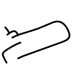 Fototapeta premium Nose icon, vector, symbol silhouette design. Line art of noise. vector illustration.