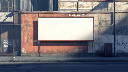 Blank billboard on a city building, ready for your advertisement, Transforming Urban Spaces: The Impact of Billboard Advertising on City Aesthetics and Culture