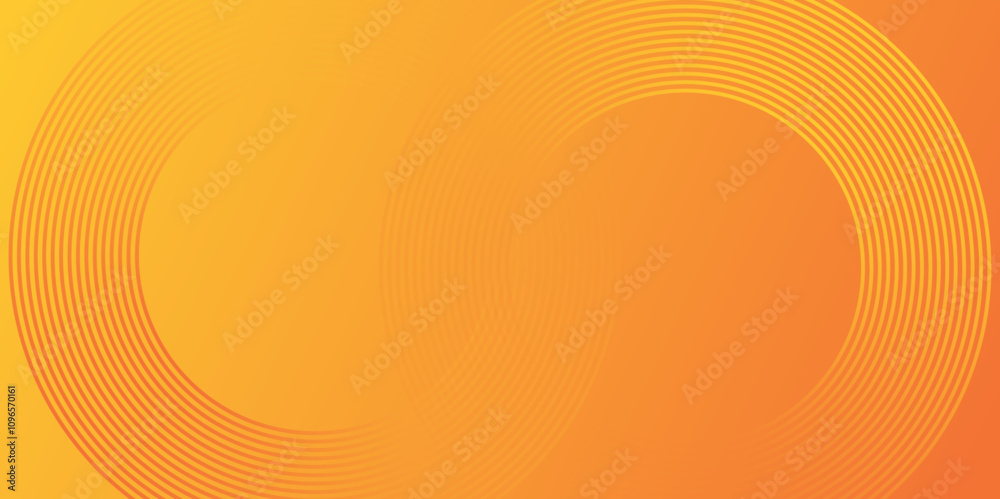 Leinwandbilder Modern abstract background design with orange line circle Vector abstract geometric layer for dynamic backdrop modern design. Colorful template banner with gradient color presentation background.