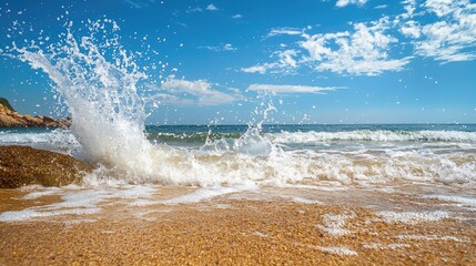 ocean waves water splash